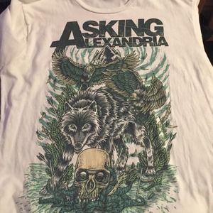 Asking Alexandria white tshirt