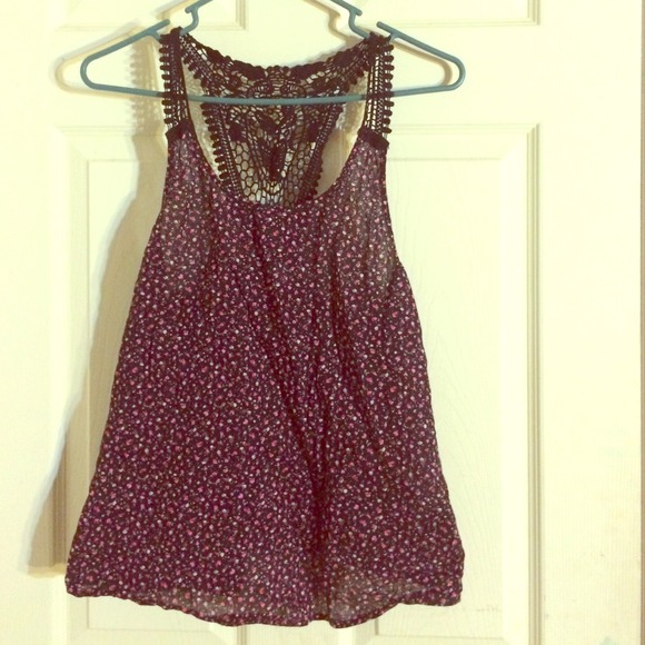 Floral racerback tee!