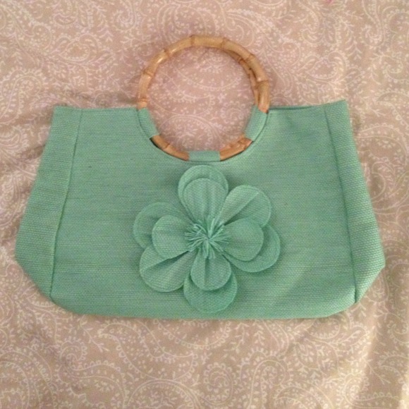 Neiman Marcus Light Teal Small Bag - Picture 1 of 3