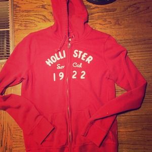 Holister zip up hoodie