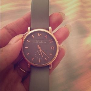 Marc Jacobs rose gold and grey watch