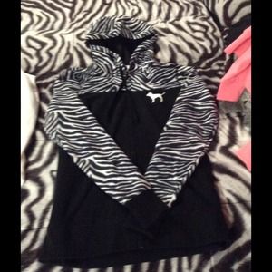 Vs zebra and black hoodie for Kelsey Renee trade😍