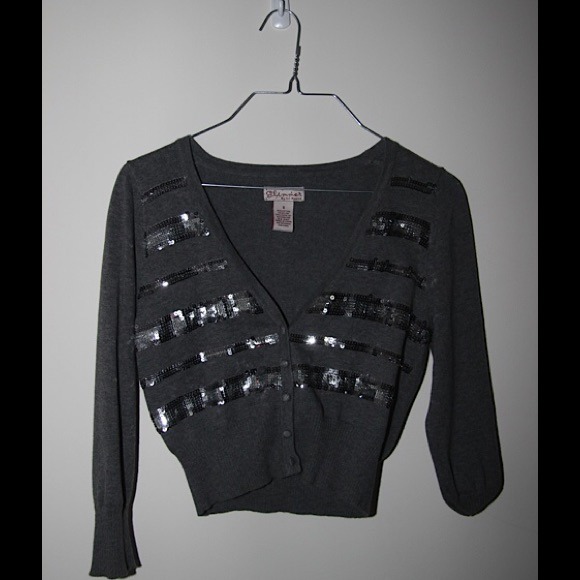 Grey Sequence Cardigan