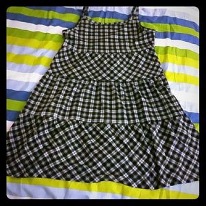Checkered strap dress