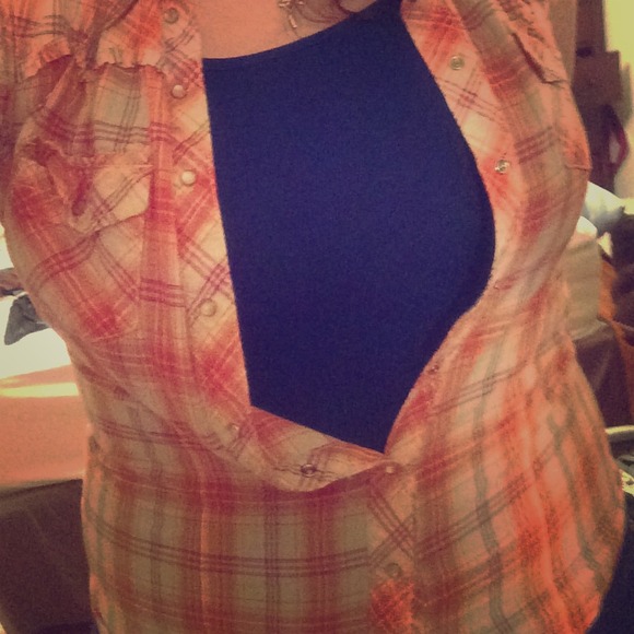 Plaid Pink & Purple Button-up Shirt