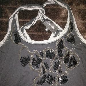 Sequin miss me tank top