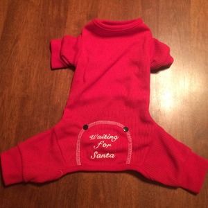 Waiting for Santa Dog Pajamas - Size Small
