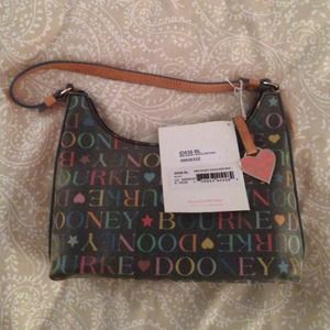 Dooney & Bourke Black Mini Short Shoulder Bag