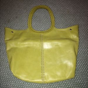 Lime Green Leather Bag