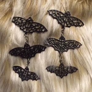 Halloween Bat Earrings