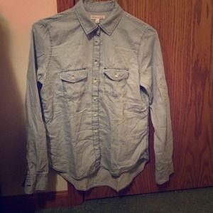 Denim Long Sleeve Shirt Aeropostale
