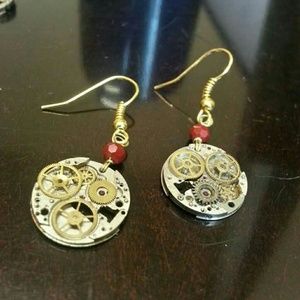 Handmade Steampunk inspired earrings