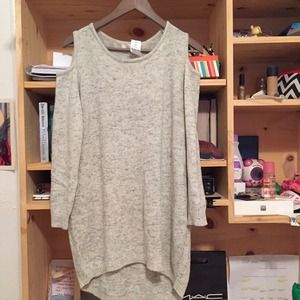 LF Millau Cut it out cold shoulder sweater dress