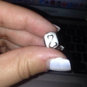 Charmed memories open heart charm