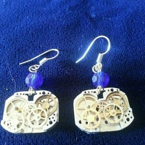 Handmade Steampunk inspired earrings