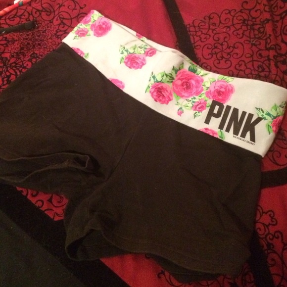 Victoria's Secret pink yoga shorts