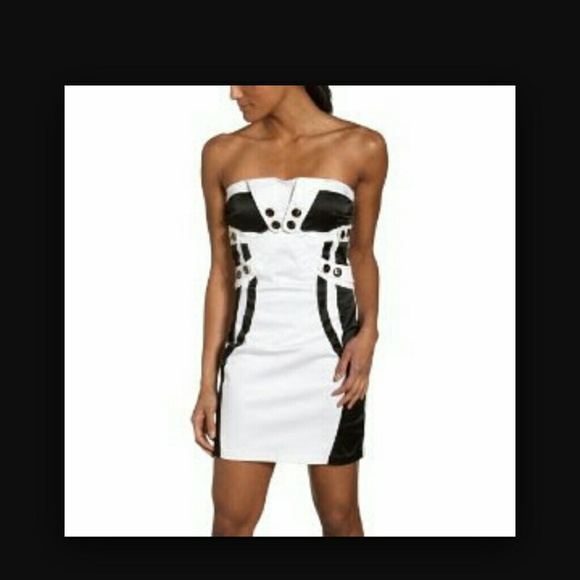 Apple Bottom Strapless mini dress