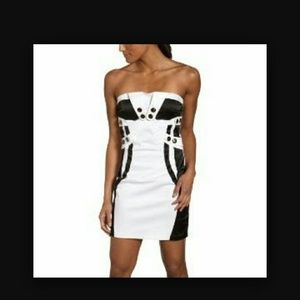 Apple Bottom Strapless mini dress