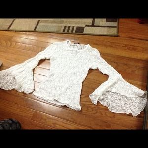 White lace Casting top