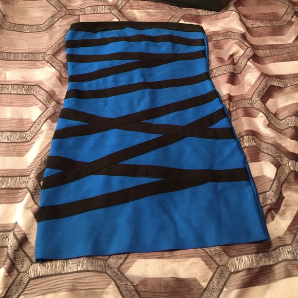 Blue bebe dress used size M