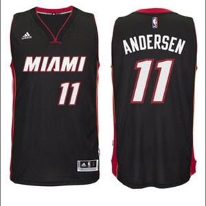 Miami Heat Andersen burdman basketball jersey