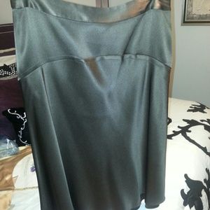 Chocolate Brown Silk Skirt