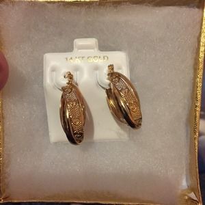 Gold earrings