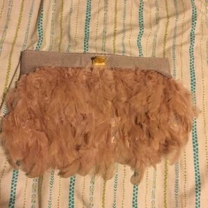 Asos feather clutch