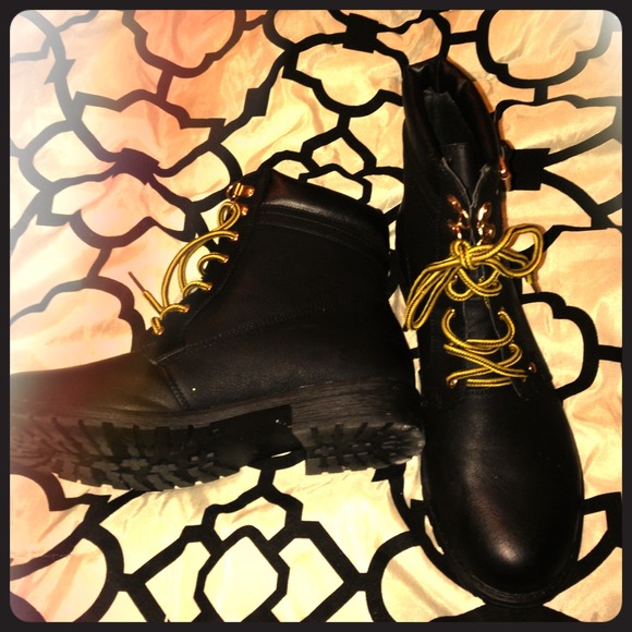 Black military boots