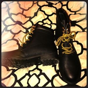 Black military boots