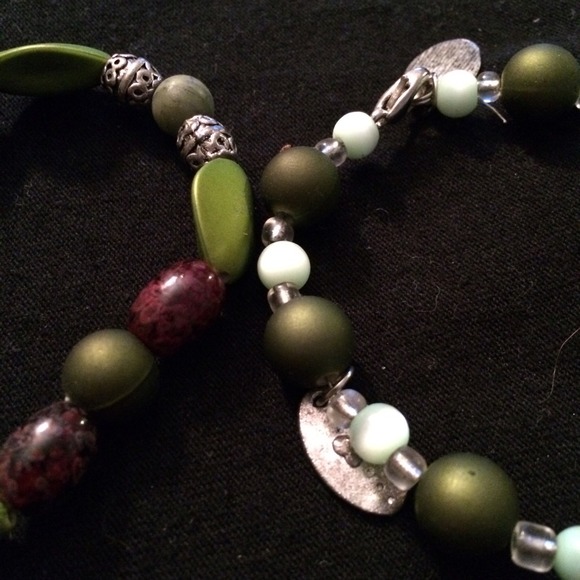 2 beaded bracelets