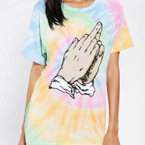 UNIF Tops | Unif Pray Hard Tie Dye 