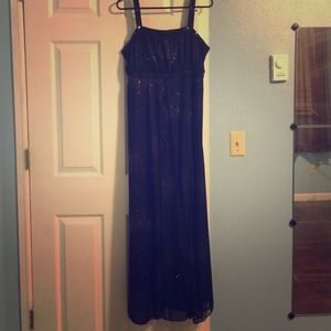 long black winter formal/prom dress