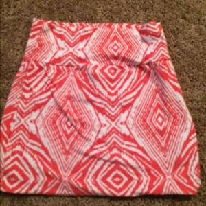 Orange and white tribal bodycon