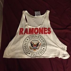 Ramones white tank top