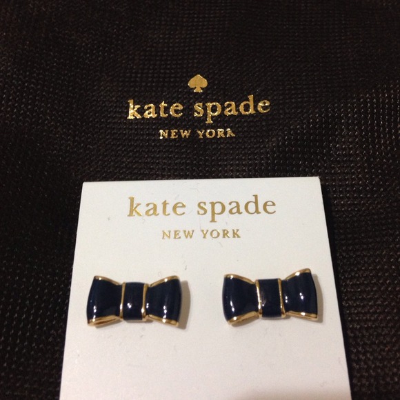 Kate spade navy bow earring