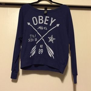 Obey sweater never worn arrows