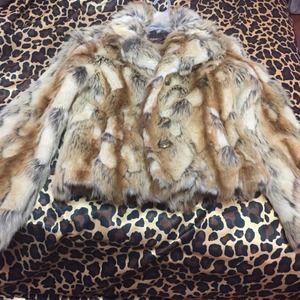 Guess Fur Jacket Coat