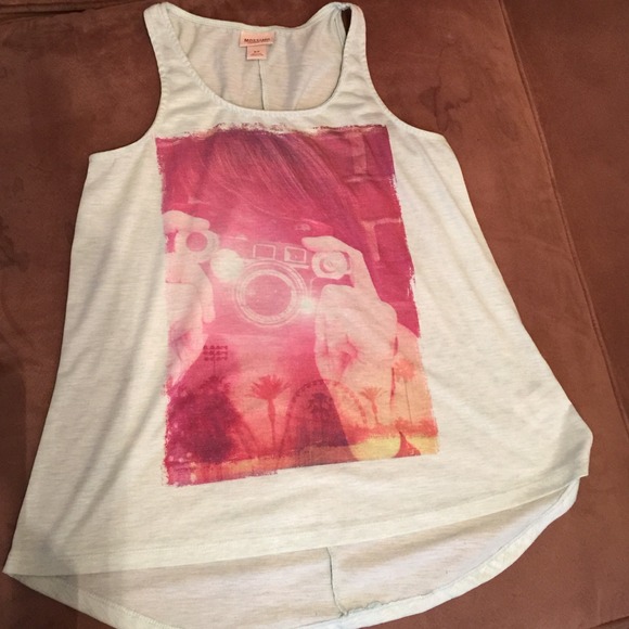 Graphic hi-low top from target
