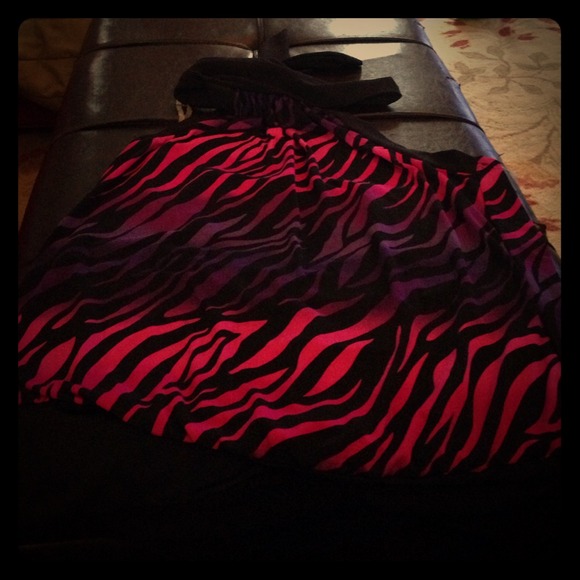 Zebra print top