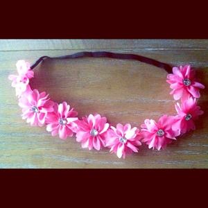 Floral Crystal Stud Hairband/ Hair Wreath