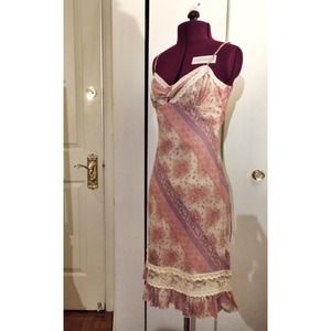 Arden B floral and crochet dress
