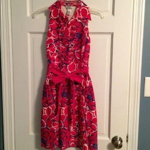 Lilly Pulitzer Drop waist Sleeveless Ruffle Dress