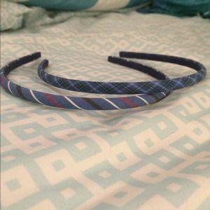 J. Crew 2 blue skinny headband bundle