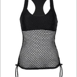 NWT Rare Style Bikini Tankini Net/ Caged Top