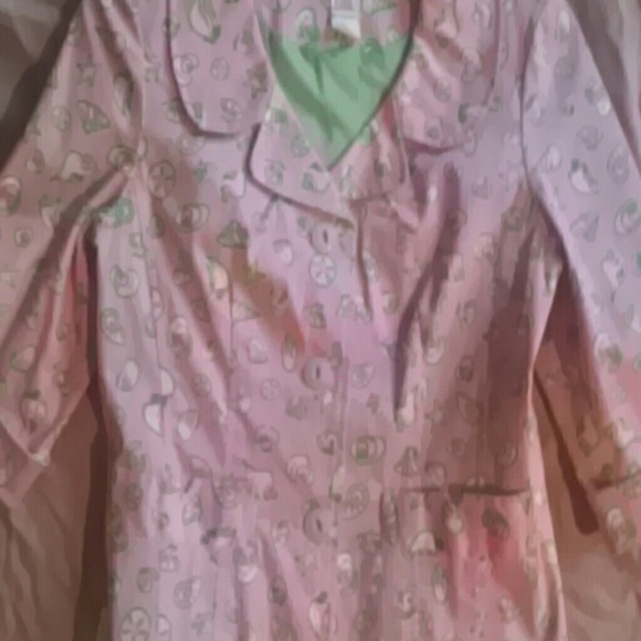 Pink and lime green jacket. Shell pattern. - Picture 3 of 3