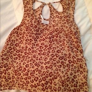 Kirra cheetah print tank top