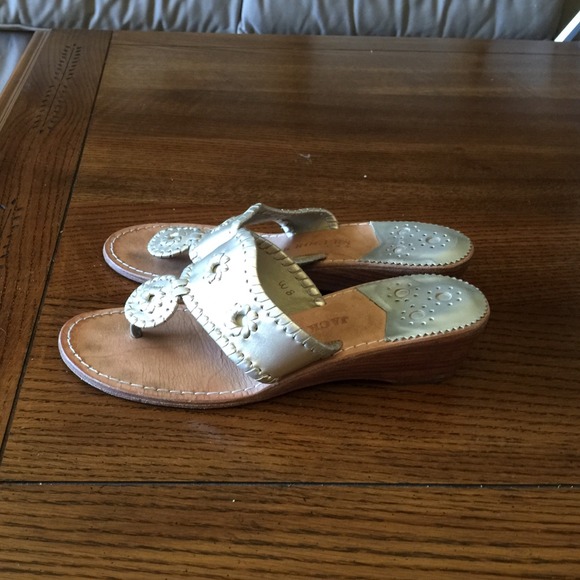 Jack Rogers mid wedge sandals