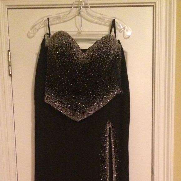 Size 8 two-piece formal Swarovski gown