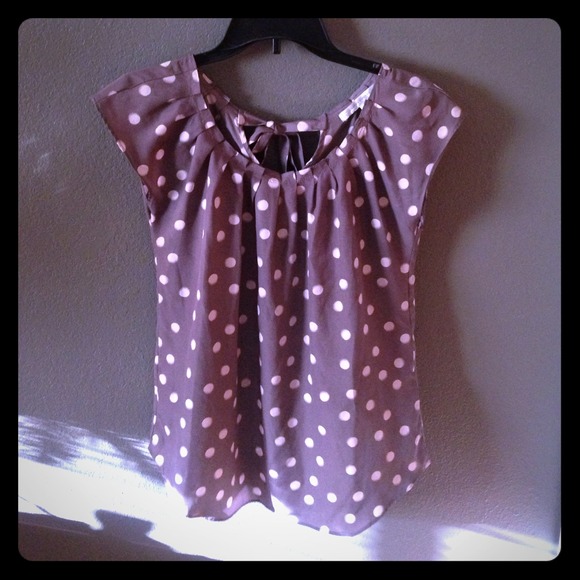 Polka Dot Lauren Conrad blouse size s